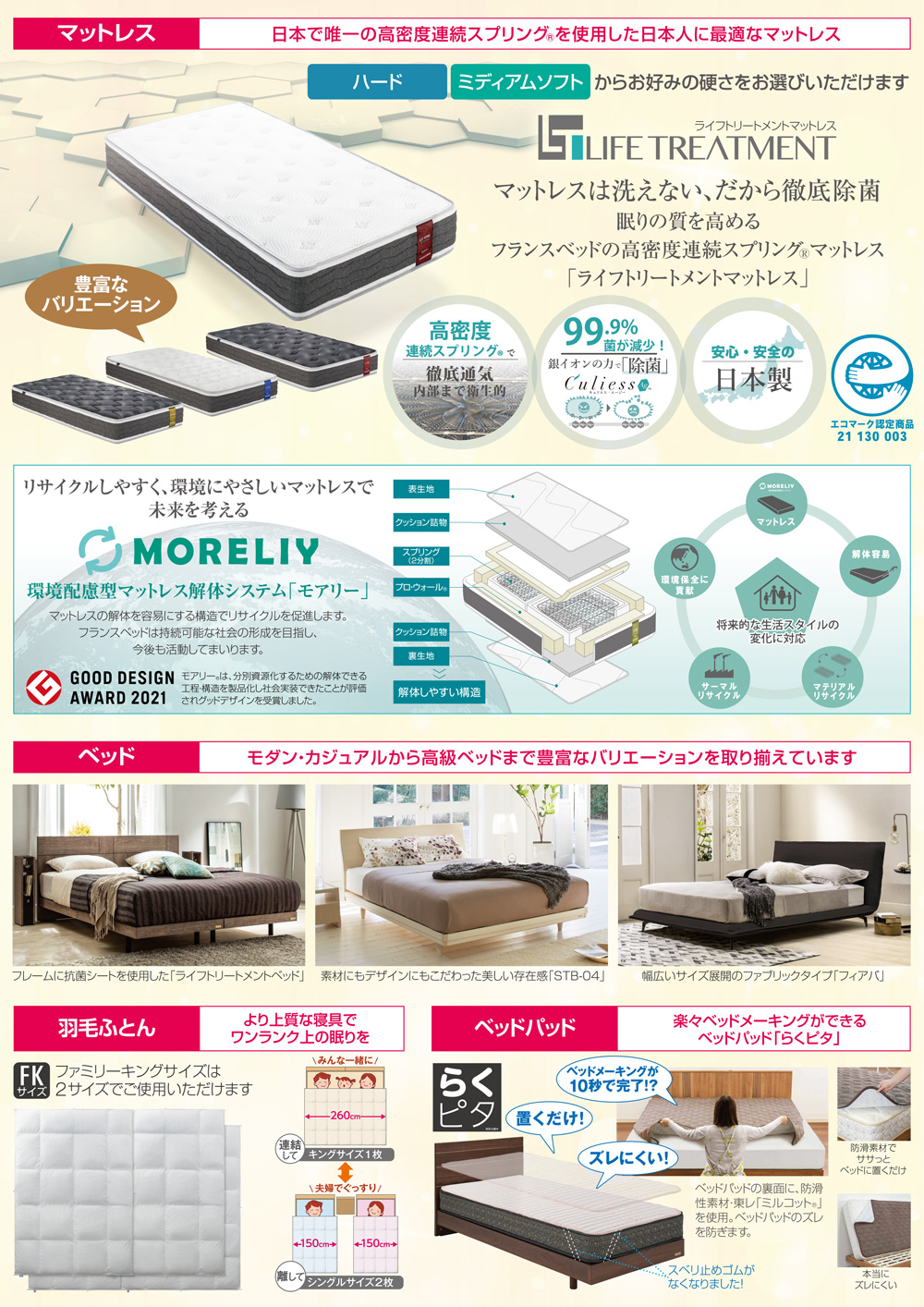 ライフトリートメントマットレス